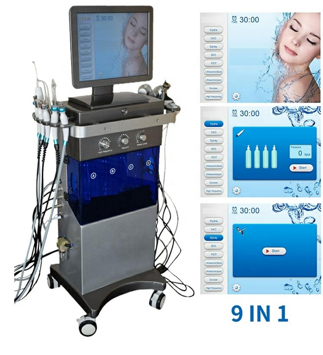 Directly effect 11 in 1 hydra machine rf skin rejuvenation Microdermabrasion hydra facial bio-lifting wrinkle removal hydro beauty equipment CE a-image-747728876