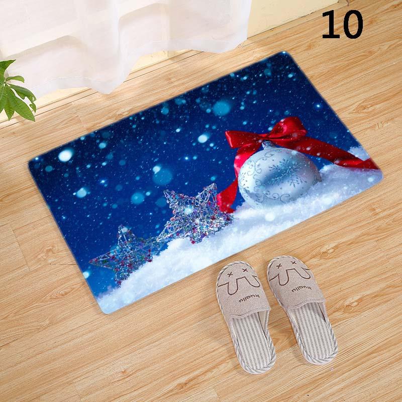 

Merry Christmas Door Mat Flannel Floor Carpet Decor For Home Xmas Party Year Can CSV Carpets