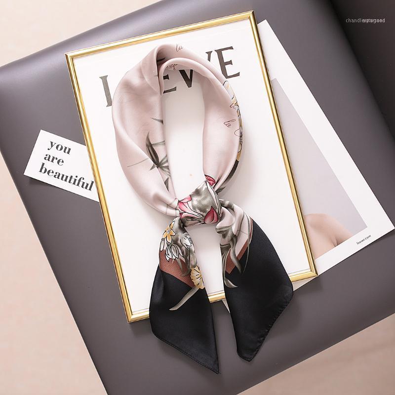 

Scarves Silk Scarf Versatile Spring And Autumn Neck Small Square Female Thin Long Hair1