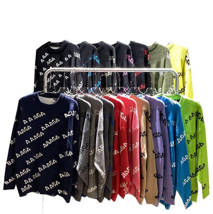 

2021 Fashion Paris autumn warm Men's sweater designer senior sweaters loose and comfortable soft long high quality men women couples with the same style, Customize