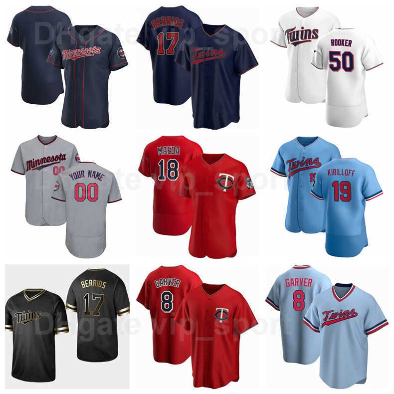

50 Brent Rooker Jersey Baseball 8 Mitch Garver 17 Jose Berrios 18 Kenta Maeda 30 Kyle Garlick 19 Alex Kirilloff Cool Base Pullover, Men flexbase