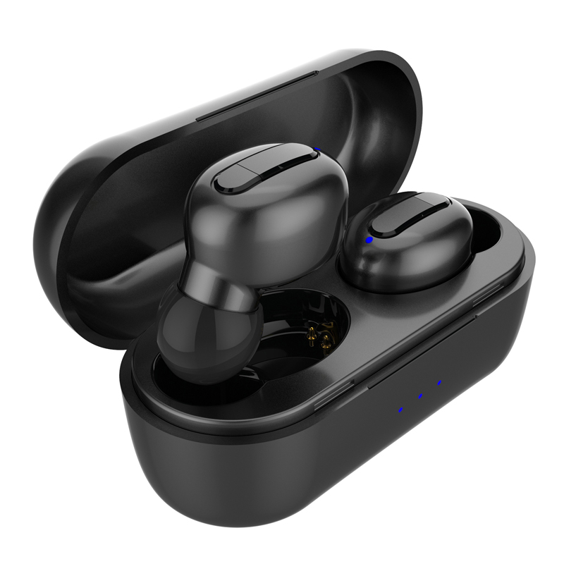 

2021 Custom TWS V1 Wireless Earphones Double Ear Magnetic 8D Surround Sound Wear Comfortable LED Display Touch Control Bluetooth Earbuds For IOS Android, Black