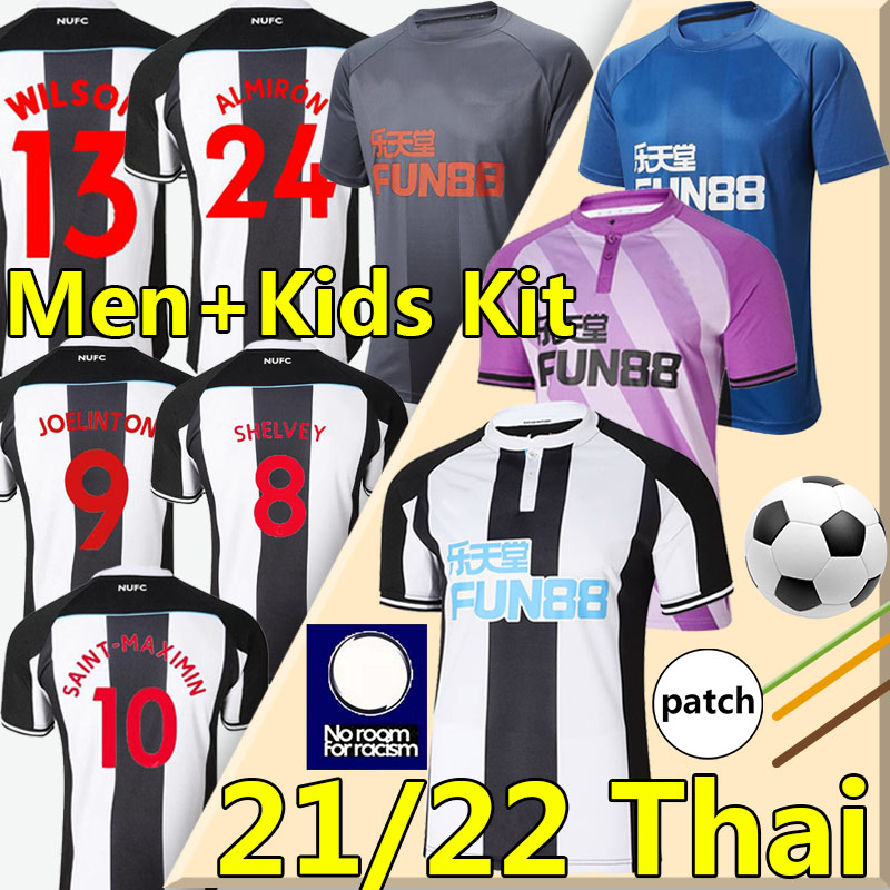 

2021 2022 Upon Tyne The Magpies soccer jerseys SHELVEY WILSON 21/22 JOELINTON Football shirt ALMIRON RITCHIE GAYLE blue training goalkeeper men kids kit, 21-22 goalkeeper