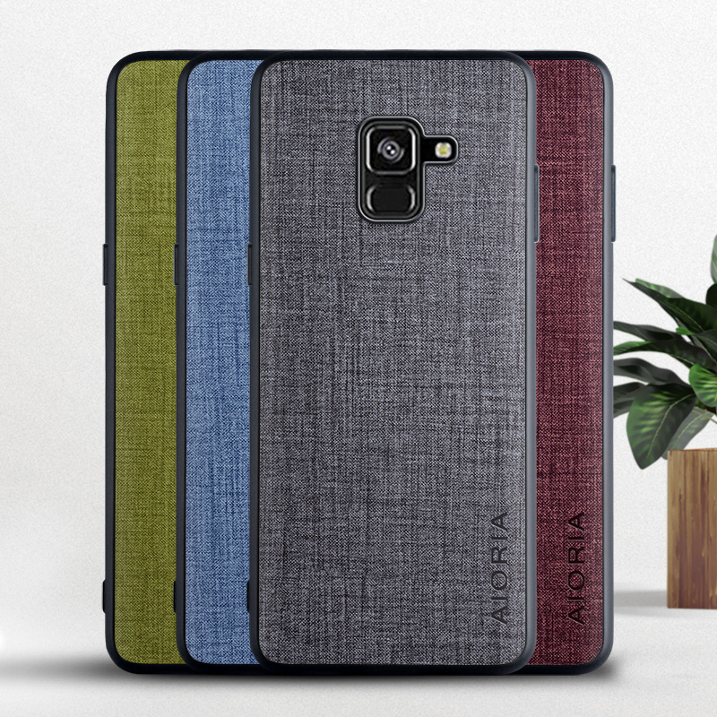 

Cases For Samsung Galaxy A8 Plus 2018 Soft TPU Bumper Back Cover, Blue