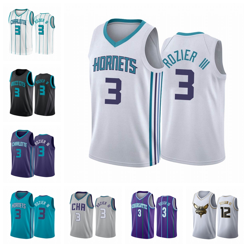 

Charlotte Hornets MEN Terry Rozier III 2020-21 Mint Green Buzz Basketball Jersey, Black