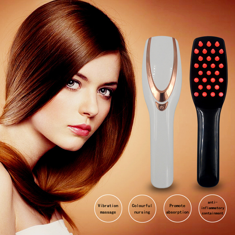 

Massage comb Home rechargeable healthy scalp shock color light care oil control personal portable