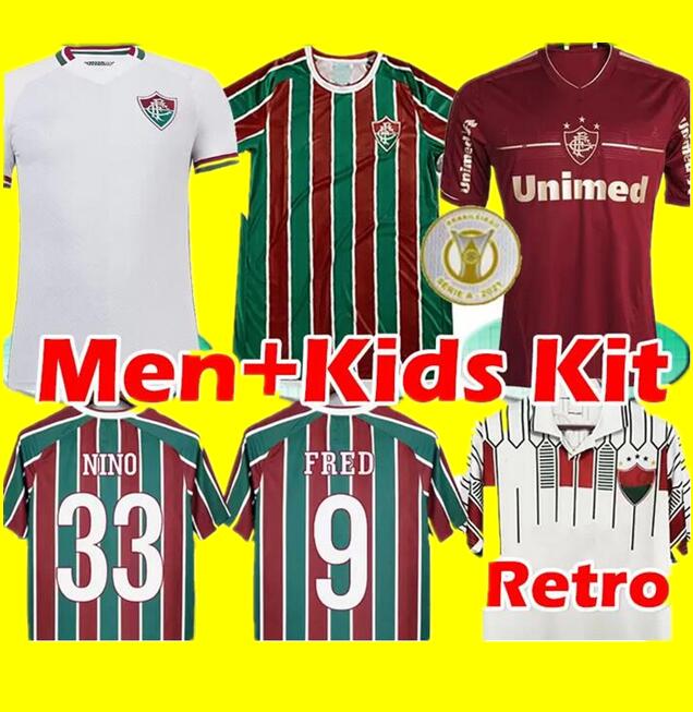 

2021 2022 Fluminense soccer jerseys retro Brazilian M.PAULO PH GANSO jersey NENE NINO MIGUEL Calegari camisa 1989 1990 2011 men kids kit football shirts