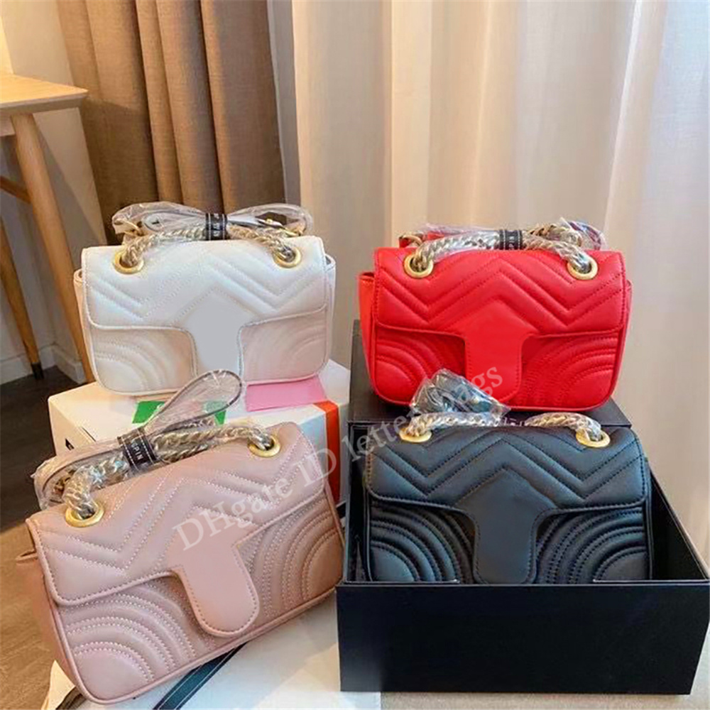

2021 SS Luxury Designers Fashion Handbag Plain Letter Chains Hasp Adjustable Shoulder Strap Messenger Bags Classics Women Crossbody Bag, Color z