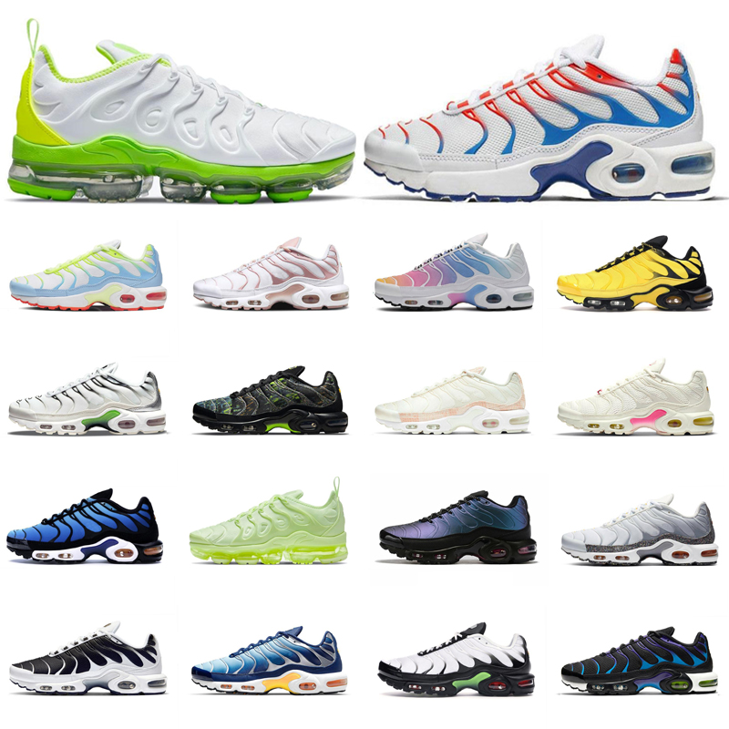 

Neon green TN Plus Men Women Running Shoes worldwide oreo sunset kiss Mens Trainers Sports Sneakers 36-46, #23