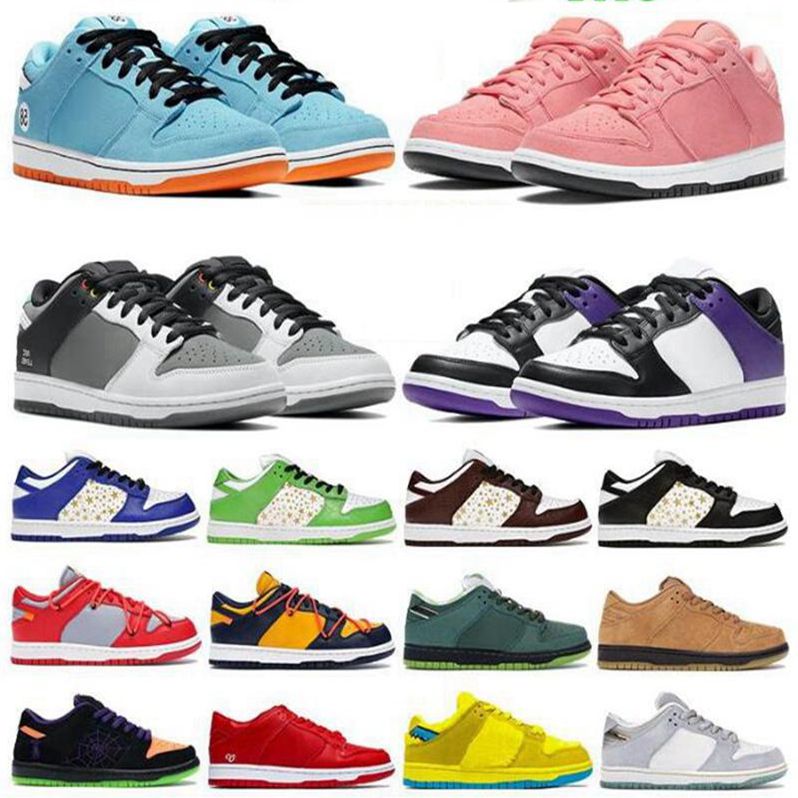 

NIKE SB DUNK Mens and Womens Dunks UNC Low-Top Shoes Chunky Bear Medicom Toy Kentucky Travis Scotts Orange Men Women Casual Sneakers, 36