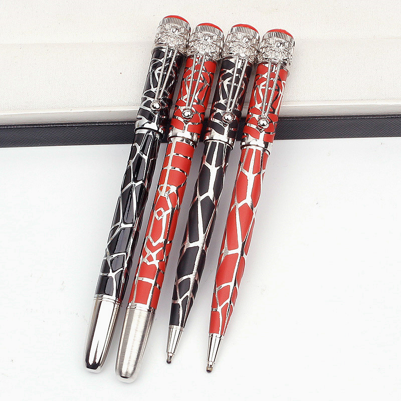 

Limited Edition novelty full steel spider ballpoint roller ball pens stationery office business supplier unique fountain pens for gift, Black