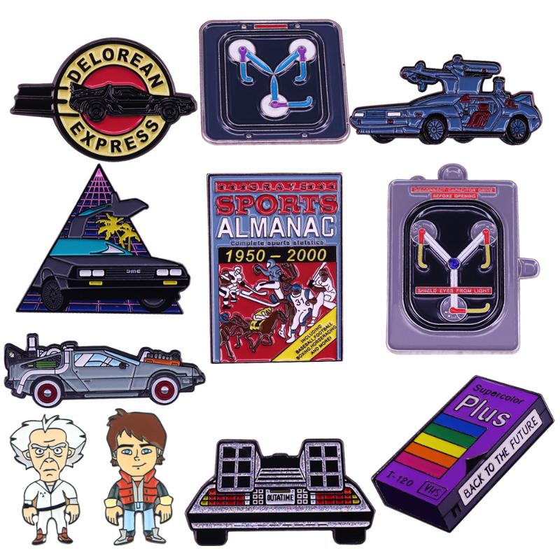 

Pins, Brooches LB245 Back To The Future Enamel Pins Badge Brooch Backpack Bag Collar Lapel Collection Jewelry Fans Gifts