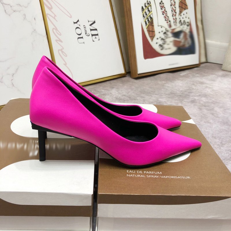 

2021 Good Quality Fashion Women Luxurys Designers Shoes Designer Sandals Womens Luxury High Heels Sandal Dress Shoess With Box Size 35-41 -H513, Pink