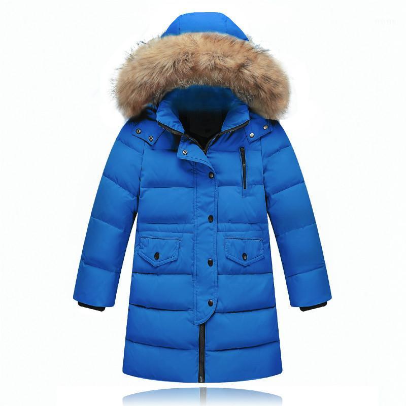 

Coat Kids Down Jacket Girl Winter Coats For Teenage Children Long Boys White Duck Clothes Parka, Blue;gray