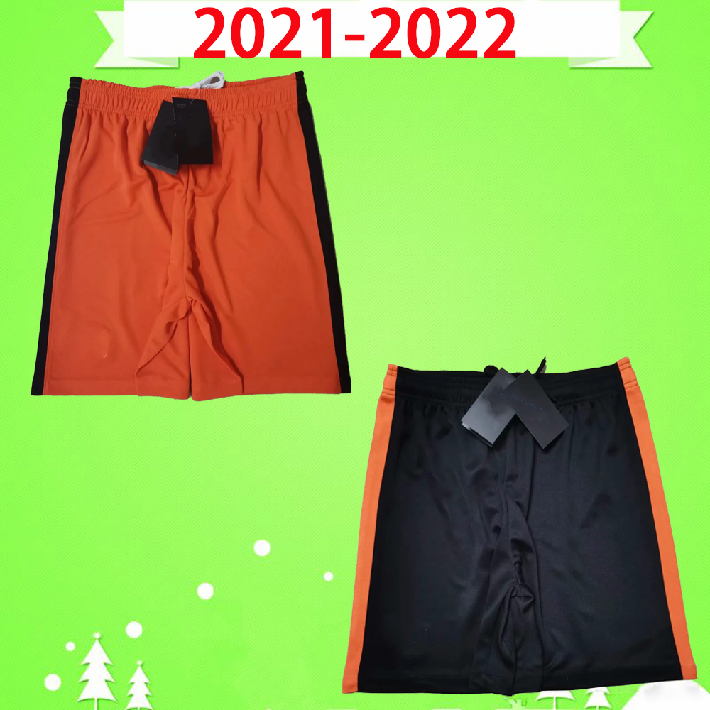 

2021 2022 MEMPHIS soccer shorts Netherlands 20 21 DE JONG LIGT Holland football pants VIRGIL Adult men home away black orange