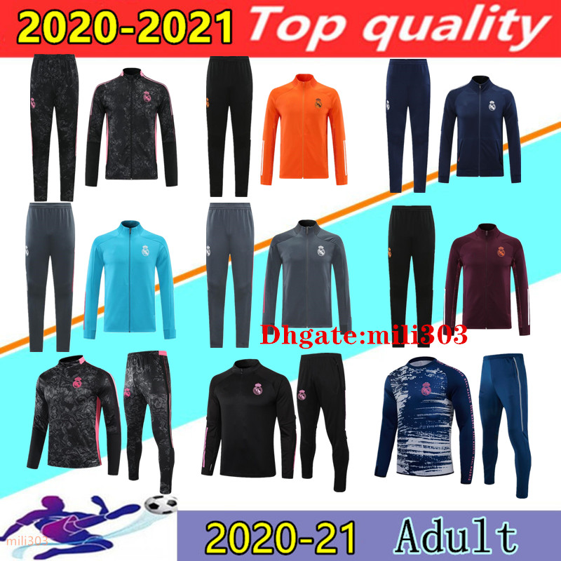 

2021 Real Madrid football jacket tracksuit soccer training suit 20 21 22 HAZARD BENZEMA MODRIC camiseta de futbol Sweater jackets sweatshirt jogging, 17