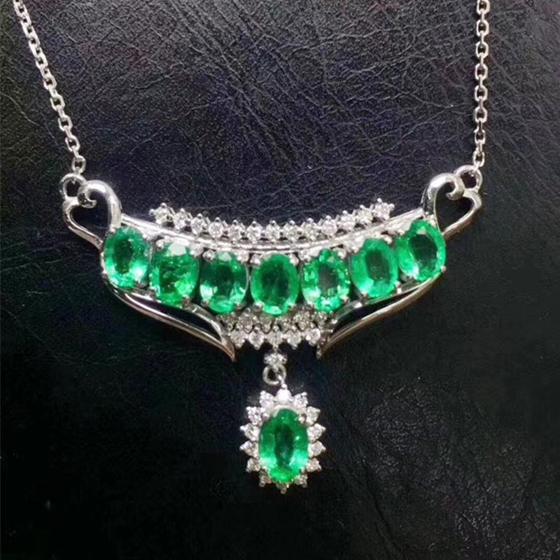 

Lockets Natural Real Sapphire Or Ruby Emerald Necklace With Pendant Per Jewelry 0.25ct*8pcs Gemstone 925 Sterling Silver J211274