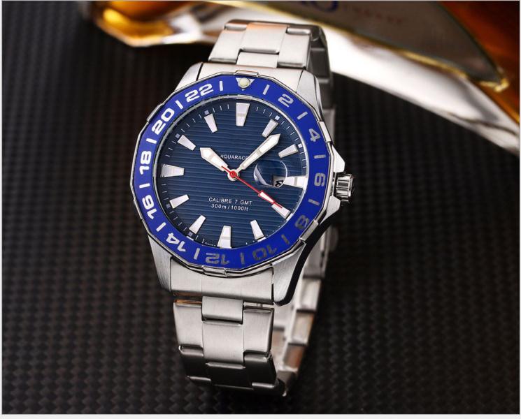 

Top Designer Sport Watches TA Three Pin Quartz men's watch with steel Band Christmas G Gift, 07