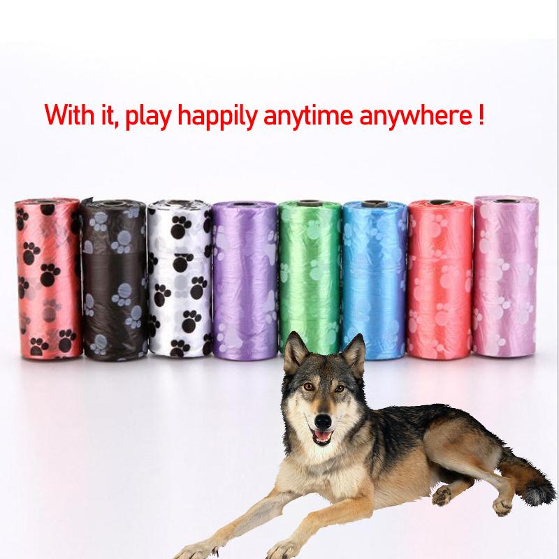 

Pet Environmental Protection Products Dog Poop Bag Garbage Dispenser Print Pattern 10 Roll Waste Bags Random Color Travel & Outdoors