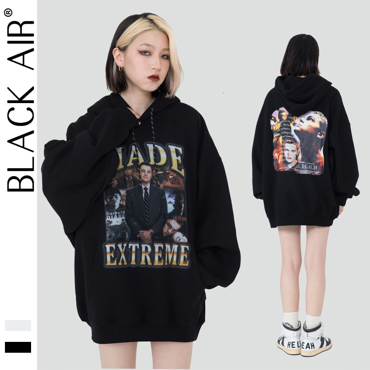 

Madeextreme autumn winter American street Hoodie hiphop Xiao Li printed men's, White