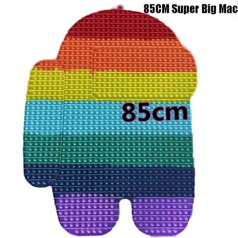 

85/50/40cm Super Big Mac Push Bubble Fidget Toy Autism Needs Squishy Stress Reliever Toy Adult Kid Funny Anti-stress 210802