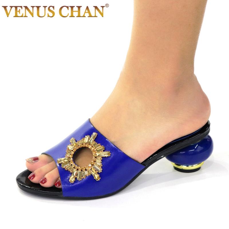 

Latest Design Ladies Shoes Summer Slippers Good Quality Daily For Shoe Rhinestone Women Wedding Elegant Dress, Black