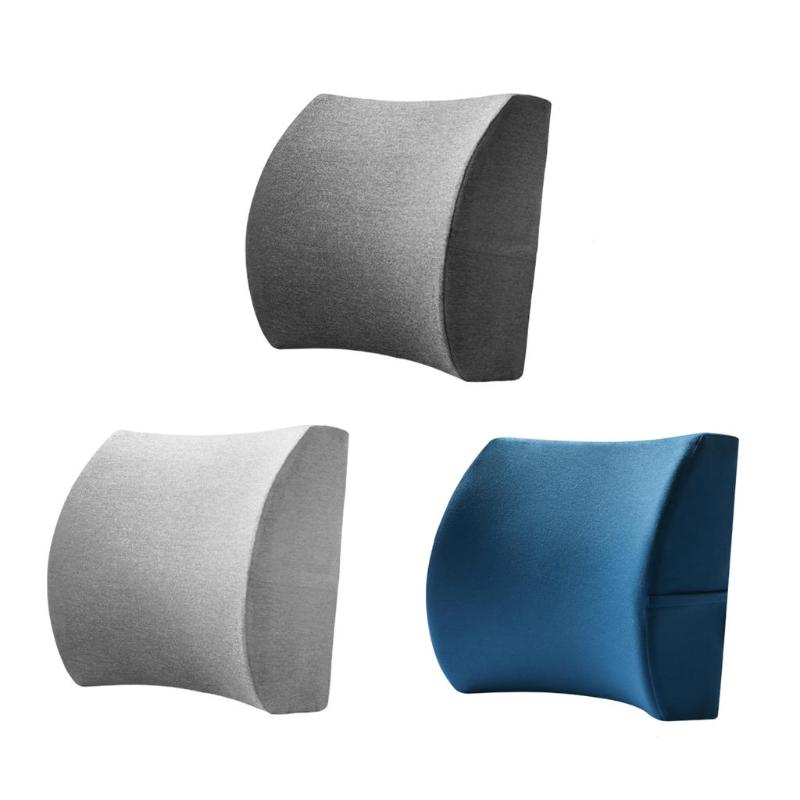 

Seat Cushions Cotton Lumbar Back Support Memory Foam Waist Cushion For Home Travel