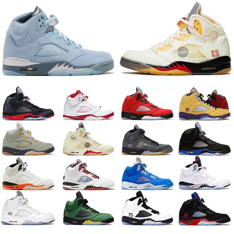 

2021 Newest Jumpman 5 5s Mens Trainers Basketball Shoes Bluebird Hyper Royal Sports Sneakers Marquette Shattered Backboard Outdoor Jade Horizon Raging Size US 13, A4 top 3 40-47