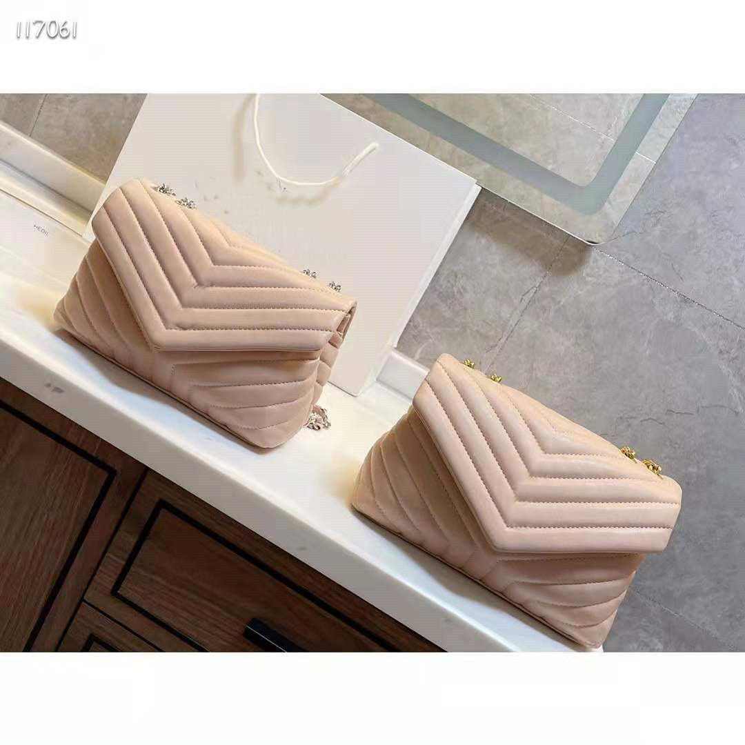 

High quality women's shoulder bag gold silver chain