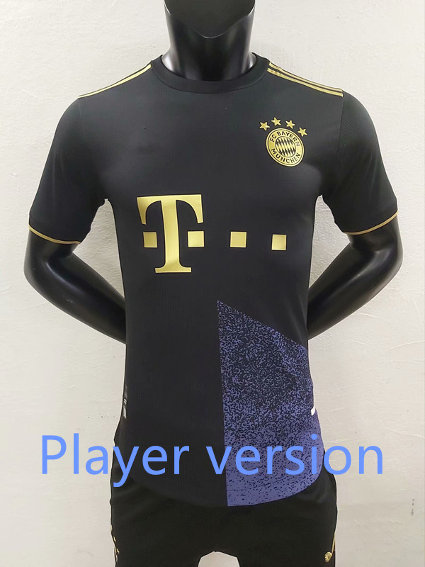

Player version 2021 DAVIES bAyerN Soccer Jerseys SANE LEWANDOWSKI Sleeve MUNCHEN MULLER GNABRY munich Football Shirt 20 21 22 Mens HRFC, Black;yellow