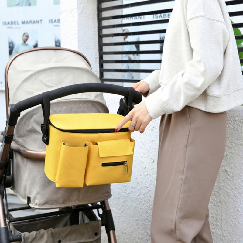 

Stroller Parts & Accessories Baby Organizer Bag With Cup Holder Pcckets Mummy Nappy Bags