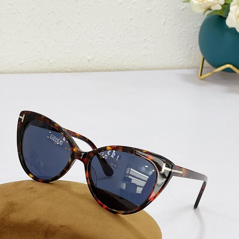 Lunettes de soleil Marque de mode Cat Eye FT0869 Hommes Femmes Tom Half Cadre rétro classique Polarisé Ford avec boîte d'origine
