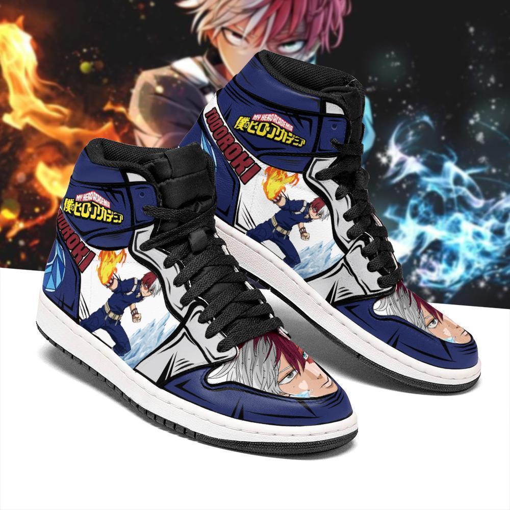 

DIY Anime Fan Sneakers todoroki-shoto Mens Womens Basketball Shoes Jumpman 1 Model Custom Trainers Casual shoe, My-hero-academia