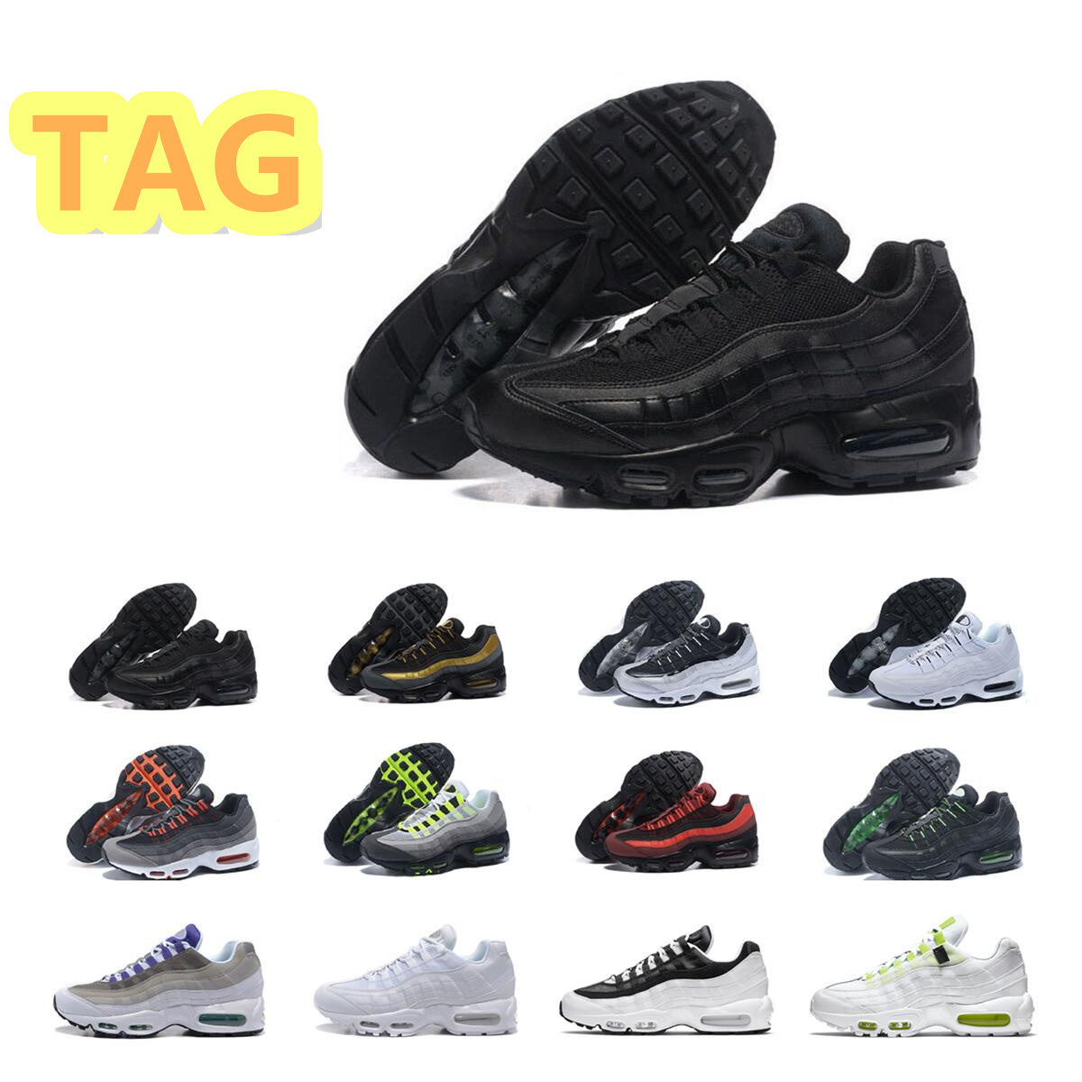 

Men Women Running Shoes Triple Black Dark Blue Laser Fuchsia Trainers Outdoor Sports Sneakers With Tag, #6