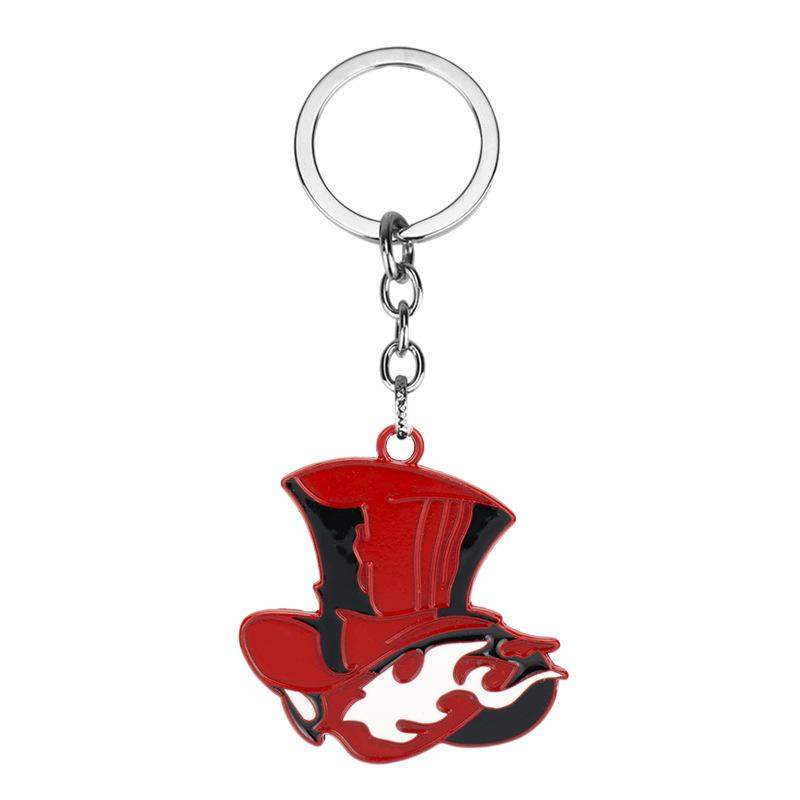 

Keychains PERSONA5 The Animation Woman Keychain Creative Man Key Chain For Pants Couples Ring Pendant Holder Jewelry Cute Llaveros