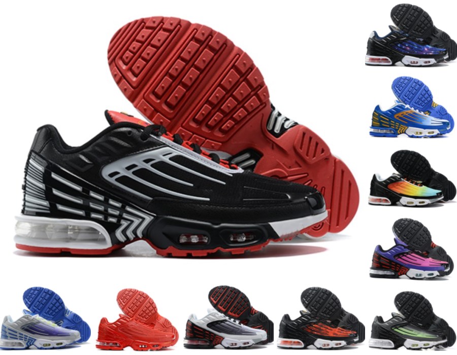

2021 Obsidian tn plus 3 III men casual shoes tn3 triple white black hyper og usa neon Crimson Red Michigan high quality mens trainers