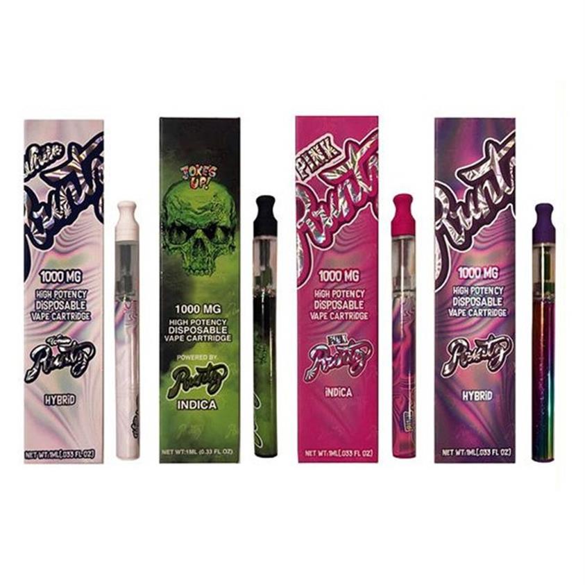 

Runtz Rechargeable Disposable Vape pen e cigarette 240mAh Battery 1.0ml Empty Cartridge Plastic Packaging Gift Boxes Thick Oil Vaporizer a17