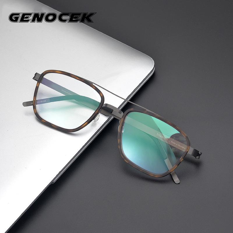 

Fashion Sunglasses Frames Ultralight Retro Titanium Glasses Frame Men Women Myopia Optical Prescription Eyeglasses Denmark Screwless Eyewear