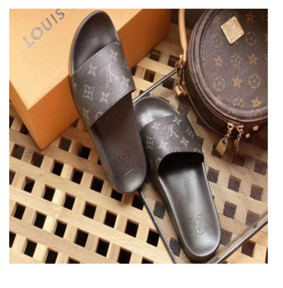 

Men Women Sandals Shoes Summer Fashion Flat Sandals Slipper Flip Flop gh1 nn LV LOUIS 1 VITTON Ysl mm