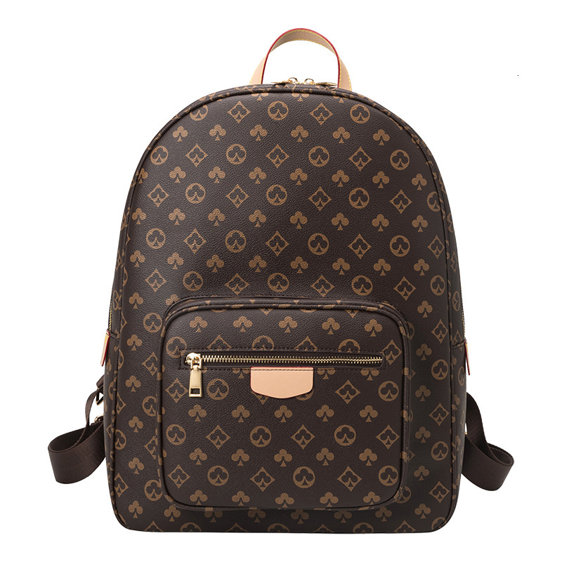 

Mens backpacks Womens Handbag China Designer bags brown Poker flowers PVC classic Crossbody bag, Good bags as pic