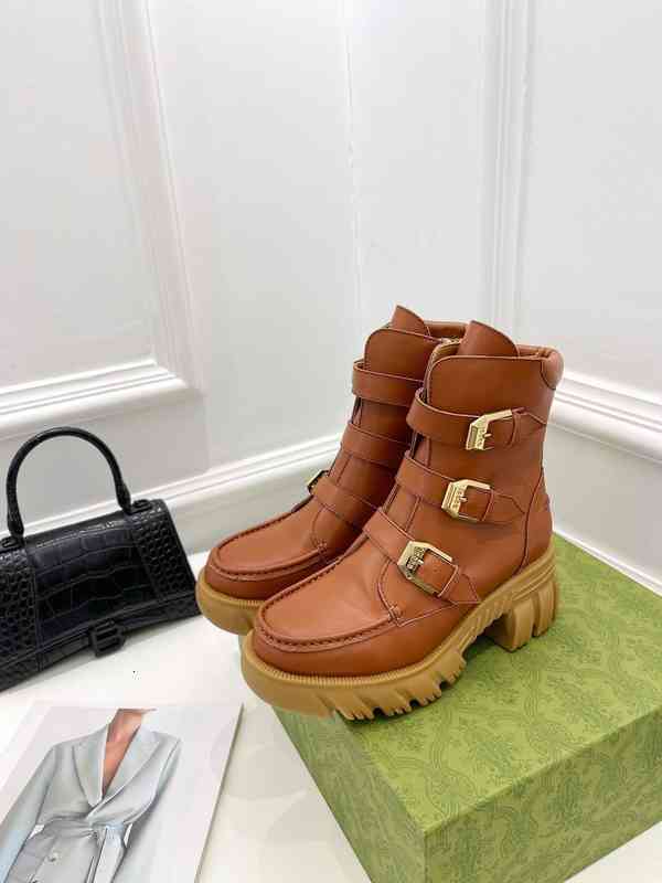 

Boots Fashion Designer Ankle boots Women's Shoes Winter Booties Ladies Girls Silk Cowhide Leather High Top Womens Flat Short Boot Size 35-39 48O2, 1# shoe box