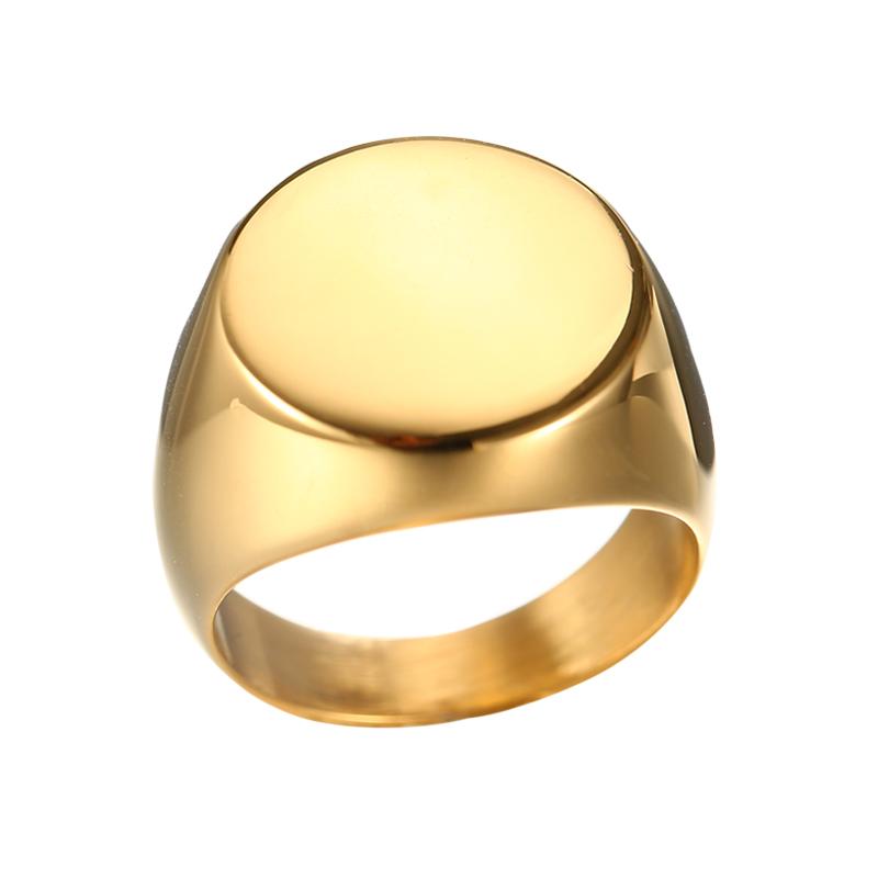 

Cluster Rings Stainless Steel For Women Men's Carved Ring Couple Big Geometric Oval Design Wedding Classic Jewelry