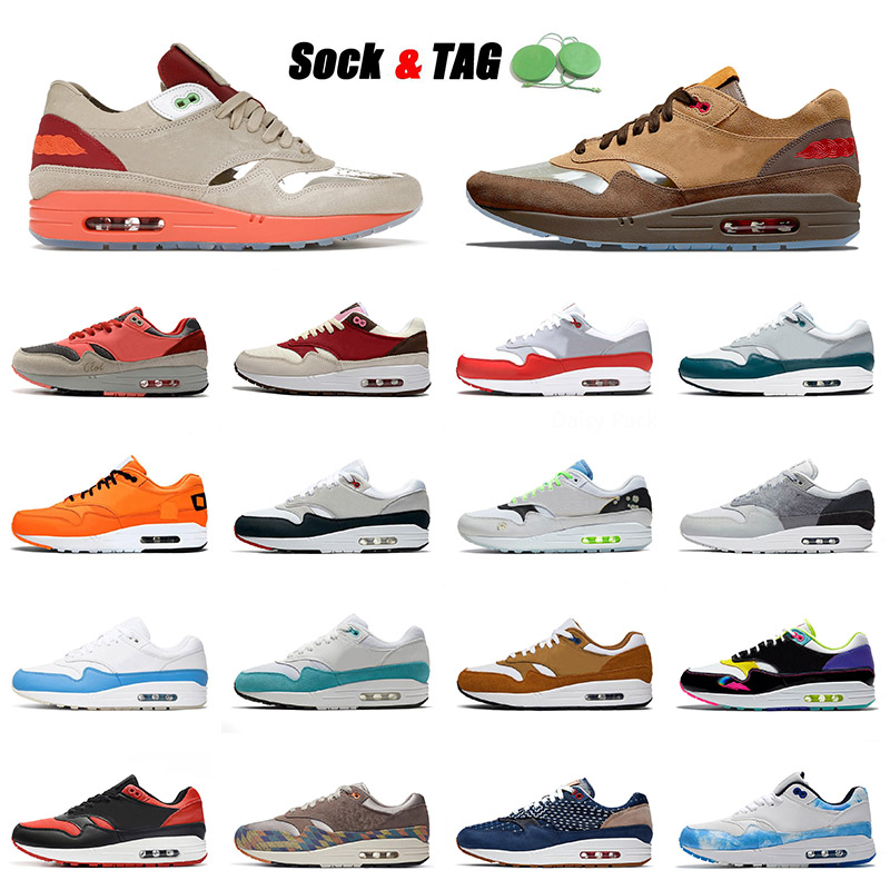 

Top Quality 2021 Max 1 Running Shoes Clot Kiss Of Death Mens Women N7 Acid Wash Iridescent Brown Dark Teal Green Sneakers Trainers 36-45, B20 black white 36-45