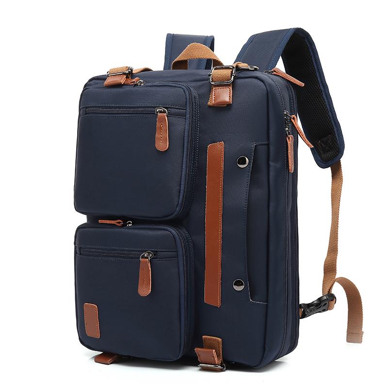 

Backpack Cool Bell Multifunctional Men &Shoulder Bag& Messenger Handbag For 15.6/17.3 Inch Laptop Nylon/ Canvas 10001, Nylon black