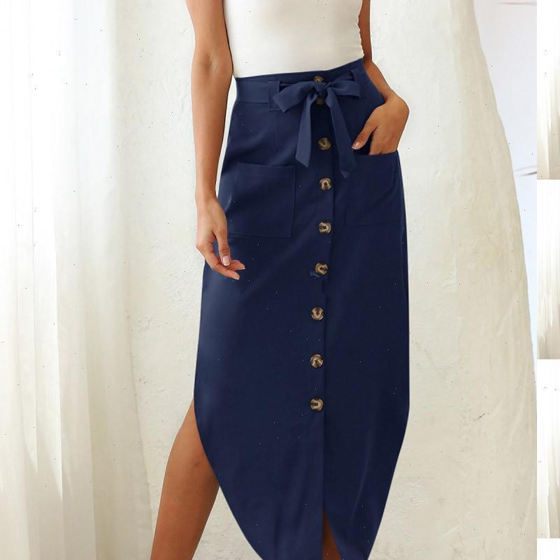 

40 women skirts jeans nbsp denim skirt hight waist buttons pocket summer elastic button blet faldas mujer moda, Black