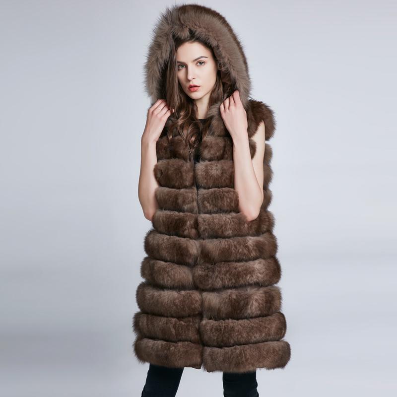

Women's Coat Winter Fur Collar Natural Can Change Length Long Leather Hat 2021 Stripe Fashion Discount & Faux, Camel