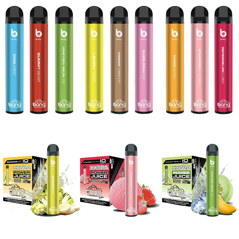 

Bang XXL 2000 Puffs XXTRA Disposable Vape Pen mix flavors Kits cigarettes 800mAh Battery 5ML Vapor eCigs Puff bars electronic cigarette great price