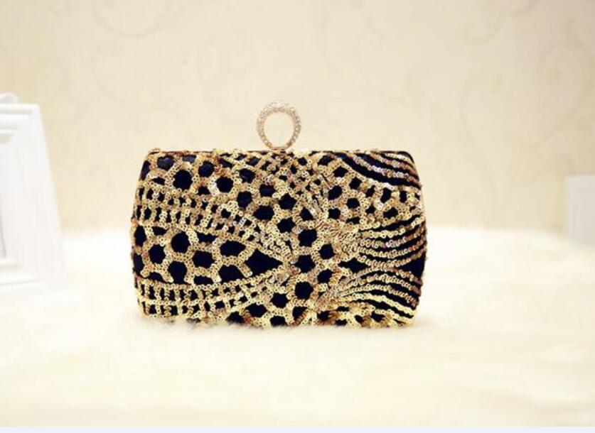 

Retro Classic HBP Rhinestones Velvet Clutch Evening Bags Retro Diamond Handbags Lady Chain Flap Shoulder Bag Evening Party Purse Dinner Clut
