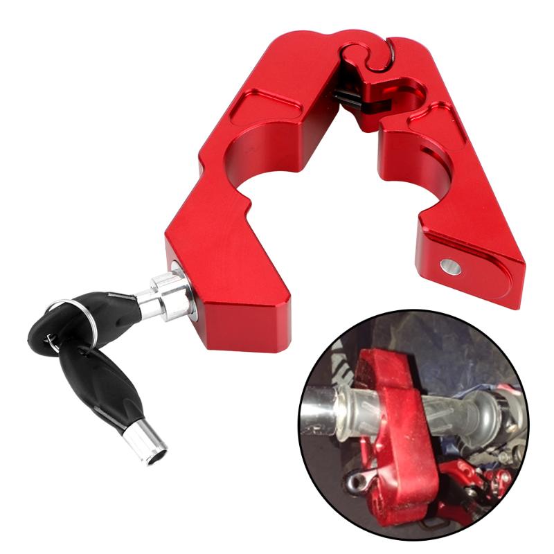 

Theft Protection Anti-theft Motorcycle Grip Lock SecurityFit Scooter ATV Motor Locks Handlebar Handset Brake Lever Disc Locking Safety