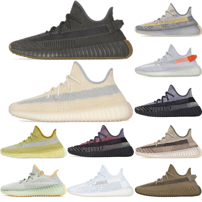 

Top Quality Kanye West Zebra Yeezel Reflective Running Shoes Yecheil Cloud White Belgua Earth Static Cinder Man Women Sneakers